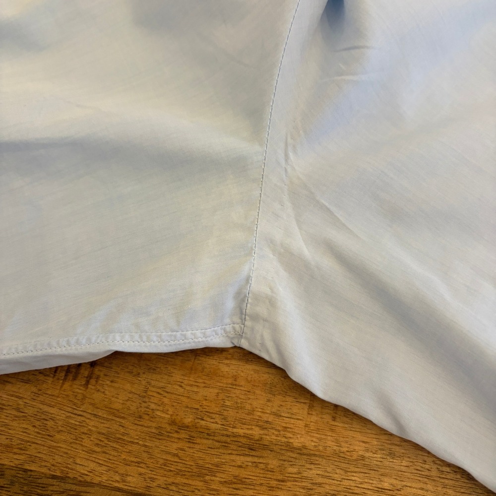 Finamore 1925 Napoli Dress Shirt Mens 18/45 Button Up Italy Cotton Light Blue - Picture 12 of 16